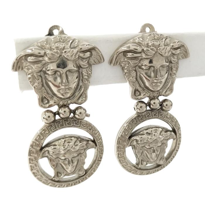 GIANNI VERSACE シルバーピアス 金メッキ 片耳