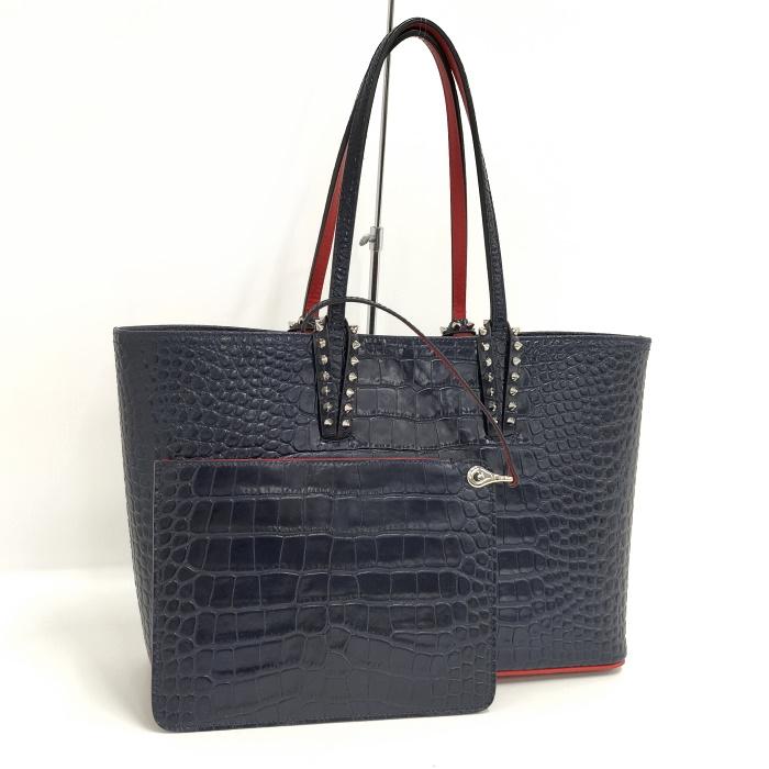 Christian Louboutin 【中古】Christian カバタ トートバッグ レザー 