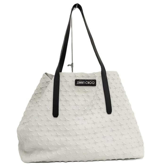 JIMMY CHOO ソフィア トートバッグ スター レザー ホワイトグレー : JJ 
