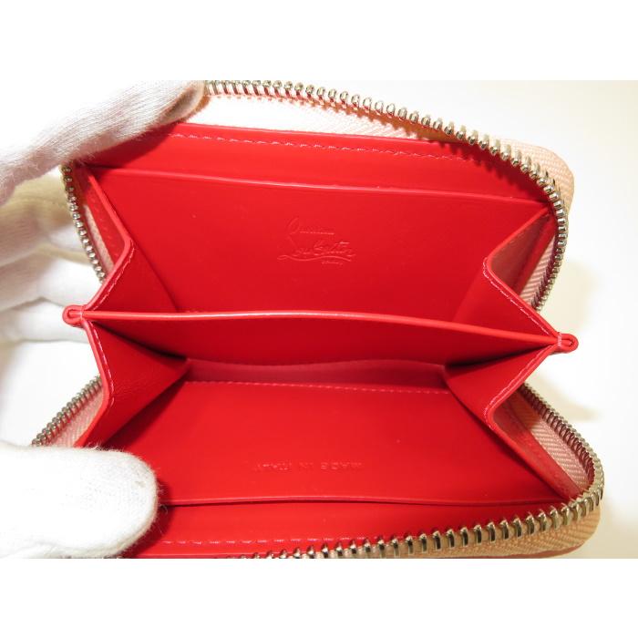 クリスチャンルブタン パネトーネ コインケース デニム スタッズ ラウンドジップ クリスチャンルブタン パネトーネ コインケース デニム スタッズ