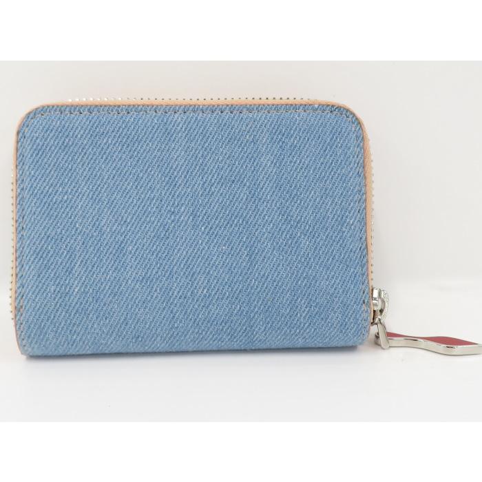 クリスチャンルブタン パネトーネ コインケース デニム スタッズ ラウンドジップ クリスチャンルブタン パネトーネ コインケース デニム スタッズ