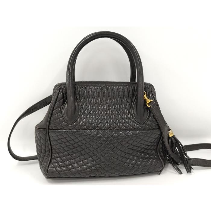 Bally（バリー） BALLY 2WAYハンドバッグ キルティングレザー ブラック 