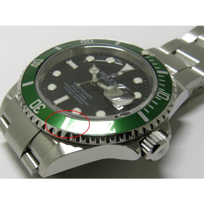 【中古】ROLEX サブマリーナ グリーンベゼル 自動巻き SS ブラック文字盤 V番 16610LV｜jjcollection2008｜07