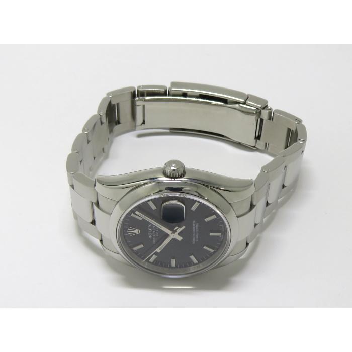 【中古】ROLEX オイスターパーペチュアルデイト 自動巻き SS ブラック文字盤 ランダムシリアル 115200｜jjcollection2008｜02