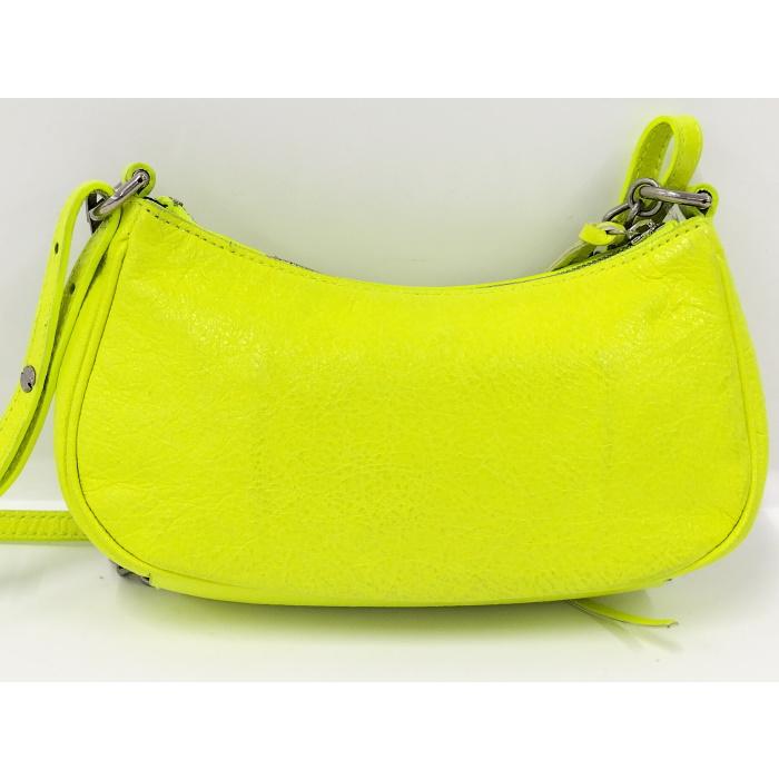 BALENCIAGA ルカゴール ミニ 2WAY ショルダーバッグ レザー 蛍光 BALENCIAGA ルカゴール ミニ 2WAY ショルダーバッグ レザー 蛍光