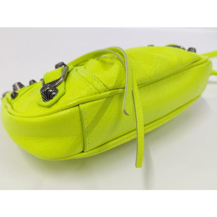 BALENCIAGA ルカゴール ミニ 2WAY ショルダーバッグ レザー 蛍光 BALENCIAGA ルカゴール ミニ 2WAY ショルダーバッグ レザー 蛍光