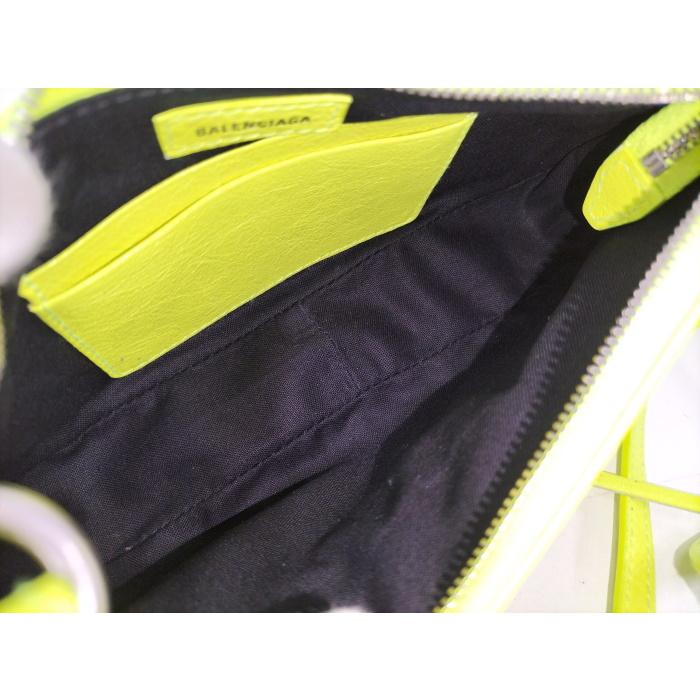 BALENCIAGA ルカゴール ミニ 2WAY ショルダーバッグ レザー 蛍光 BALENCIAGA ルカゴール ミニ 2WAY ショルダーバッグ レザー 蛍光