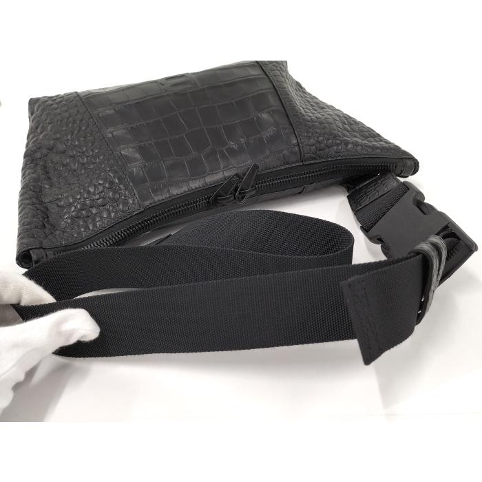 BALENCIAGA ショルダーバッグ クロコ型押し レザー ブラック BALENCIAGA ショルダーバッグ クロコ型押し レザー ブラック