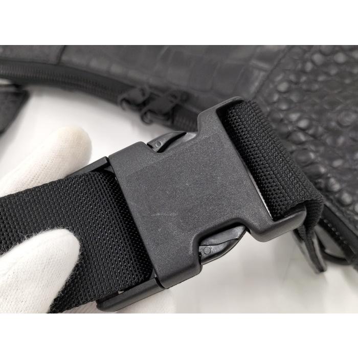 BALENCIAGA ショルダーバッグ クロコ型押し レザー ブラック BALENCIAGA ショルダーバッグ クロコ型押し レザー ブラック