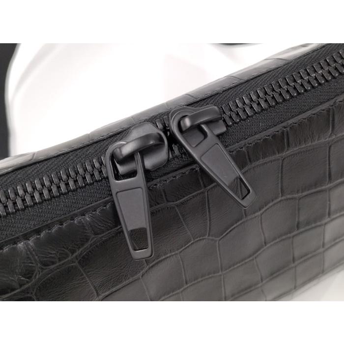 BALENCIAGA ショルダーバッグ クロコ型押し レザー ブラック BALENCIAGA ショルダーバッグ クロコ型押し レザー ブラック