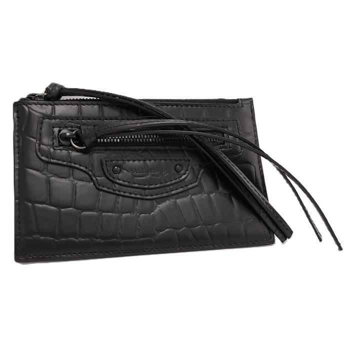BALENCIAGA コインケース クロコ型押し レザー 640110 : JJ 