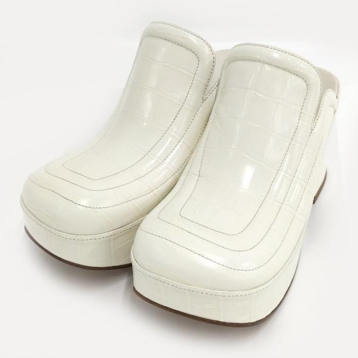 BOTTEGA VENETA クロッグ サボ サンダル ヒール 表記サイズ35 レザー 