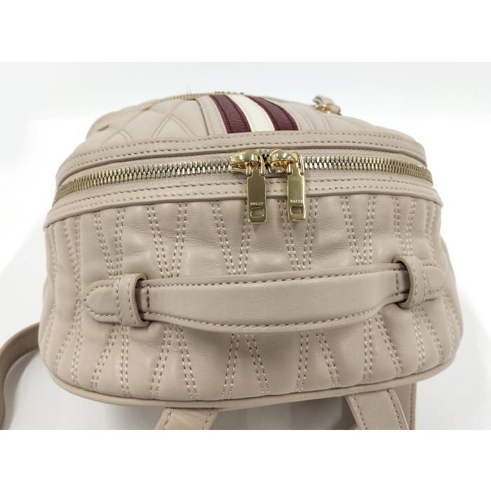 Bally（バリー） バックパック ダッフィ ダイヤモンド レザー ベージュ 