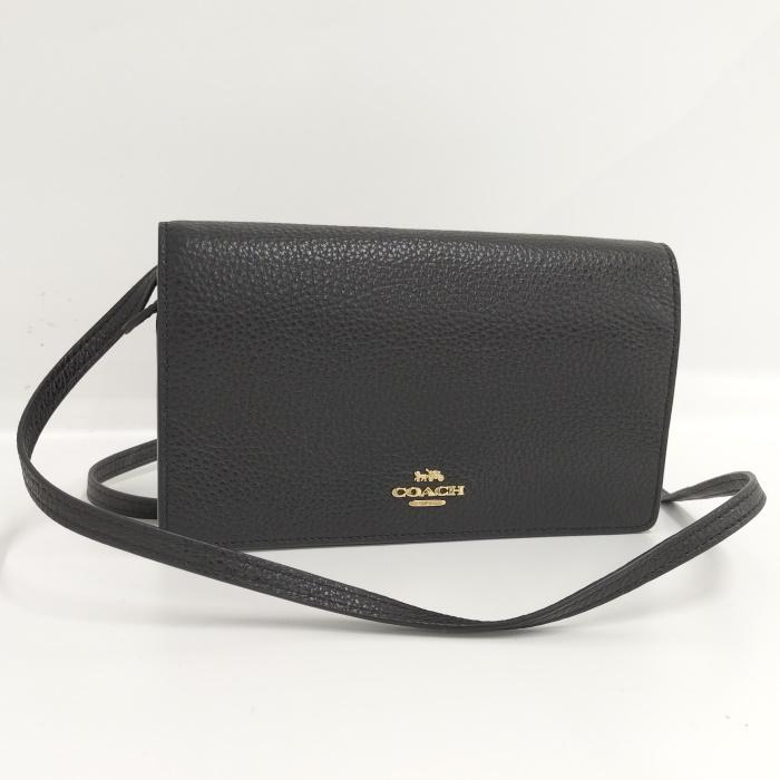 COACH 【中古】COACH 2WAY ショルダーバッグ レザー F30256 ブラック 