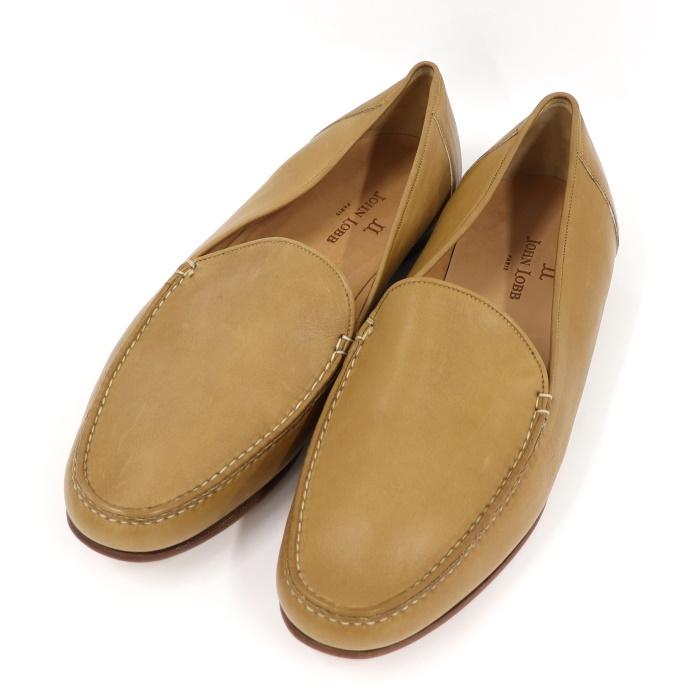 JOHN LOBB 【中古】ジョンロブ スリッポン ベージュ レザー 表記サイズ 
