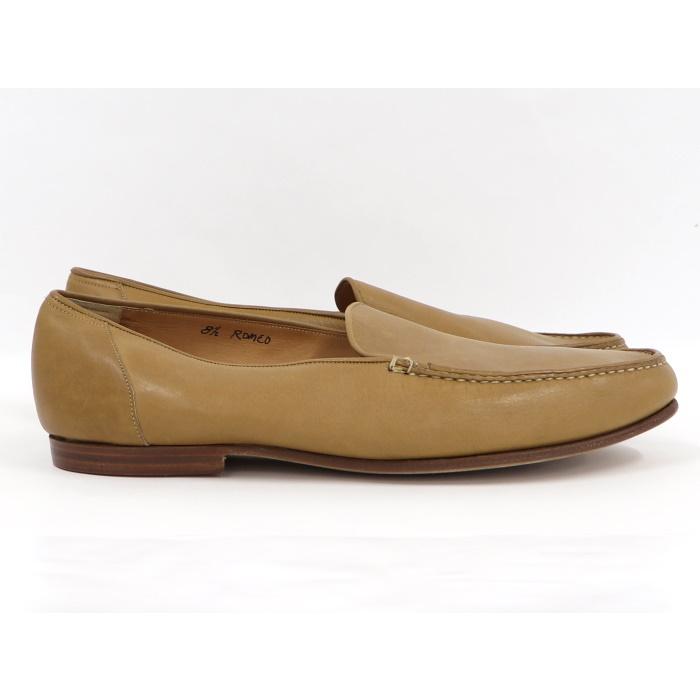 JOHN LOBB 【中古】ジョンロブ スリッポン ベージュ レザー 表記サイズ 