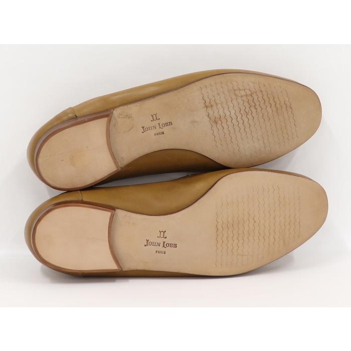JOHN LOBB 【中古】ジョンロブ スリッポン ベージュ レザー 表記サイズ 