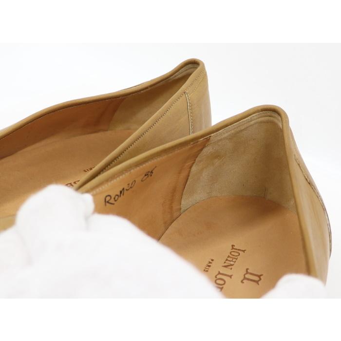 JOHN LOBB 【中古】ジョンロブ スリッポン ベージュ レザー 表記サイズ 