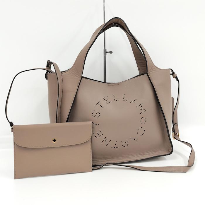 STELLA McCARTNEY 2WAYトートバッグ 合成皮革 グレージュ 513860 : JJ 