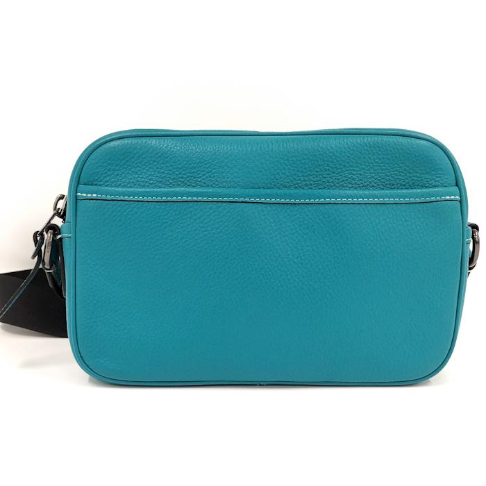 COACH ターコイズブルー ショルダーバッグ COACH ショルダーバッグ レザー ターコイズブルー : JJ