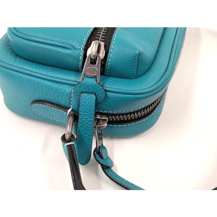 COACH ターコイズブルー ショルダーバッグ COACH ショルダーバッグ レザー ターコイズブルー : JJ
