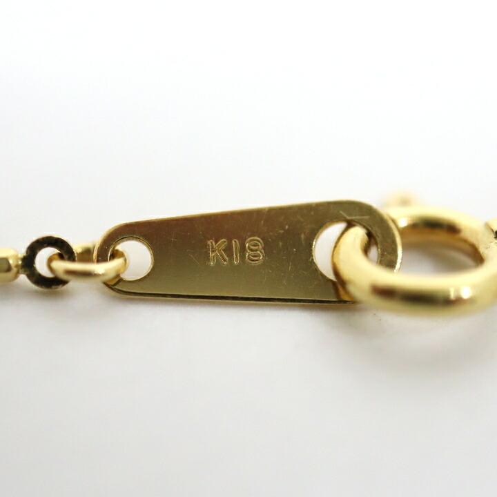 Jewelry K18YG ペンダントネックレス 1Pダイヤ D:0.313ct 44.0cm 2.9g