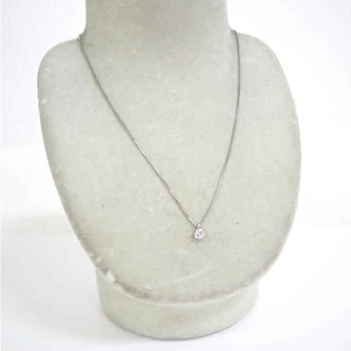Jewelry Pt850 ダイヤモンドネックレス D0.563ct 鑑定書付き（中央宝石研究所）_4