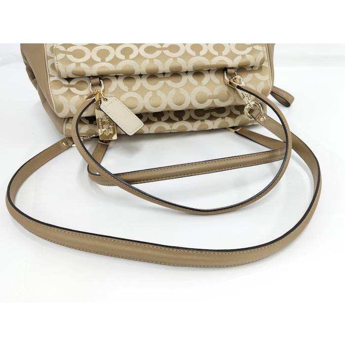 【良品】COACH コーチ ハンドバッグ オプアート ミニボストン キャンバス COACH（コーチ） COACH 2WAYハンドバッグ オプアート キャンバス