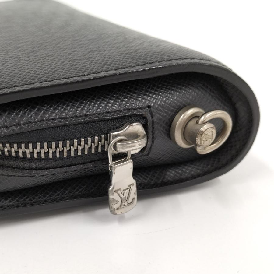 【美品SS】ルイヴィトン　カルトドゥヴィジット　タイガ　アルドワーズ　黒系 美品 ルイヴィトン 長財布 札入れ カルトクレディ アルドワーズ タイガ黒
