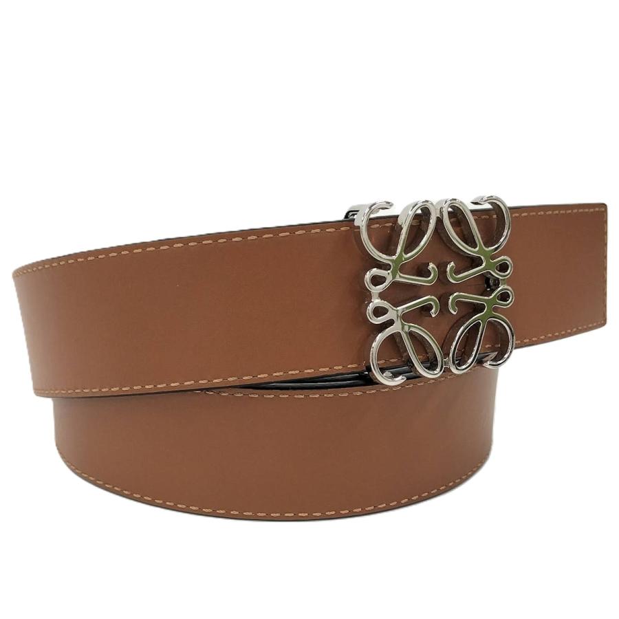 LOEWE（ロエベ） アナグラム リバーシブルベルト レザー ブラウン : JJ