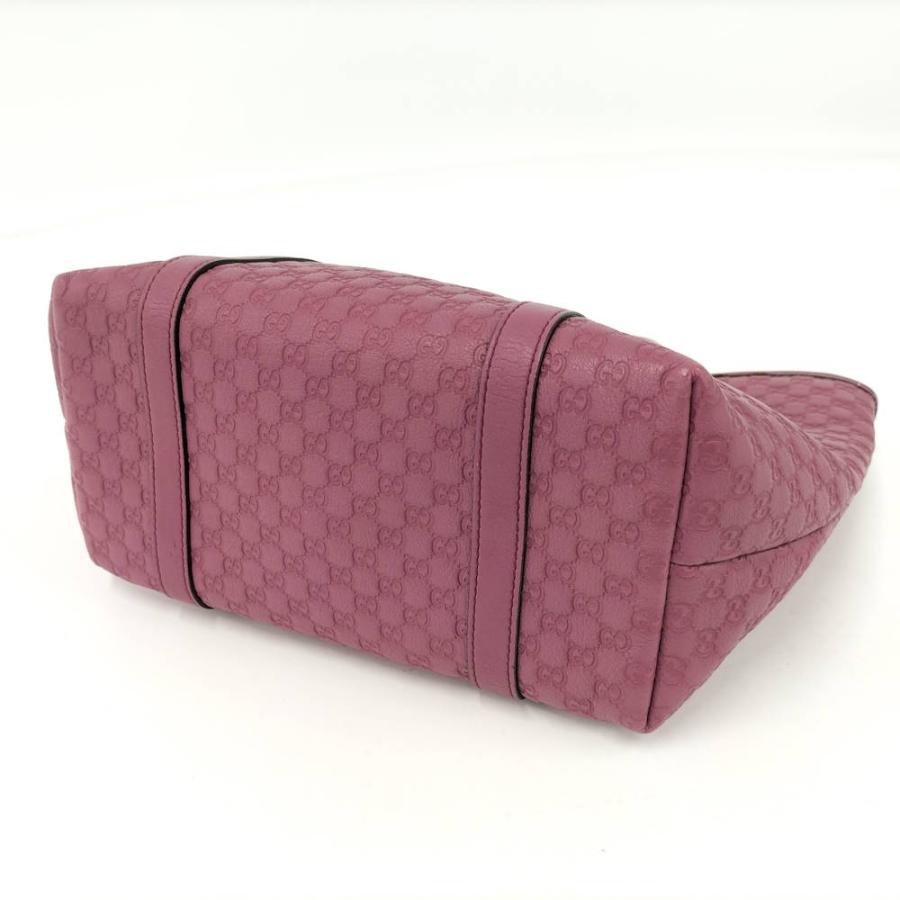 GUCCI（グッチ） トートバッグ マイクログッチシマ レザー パープル