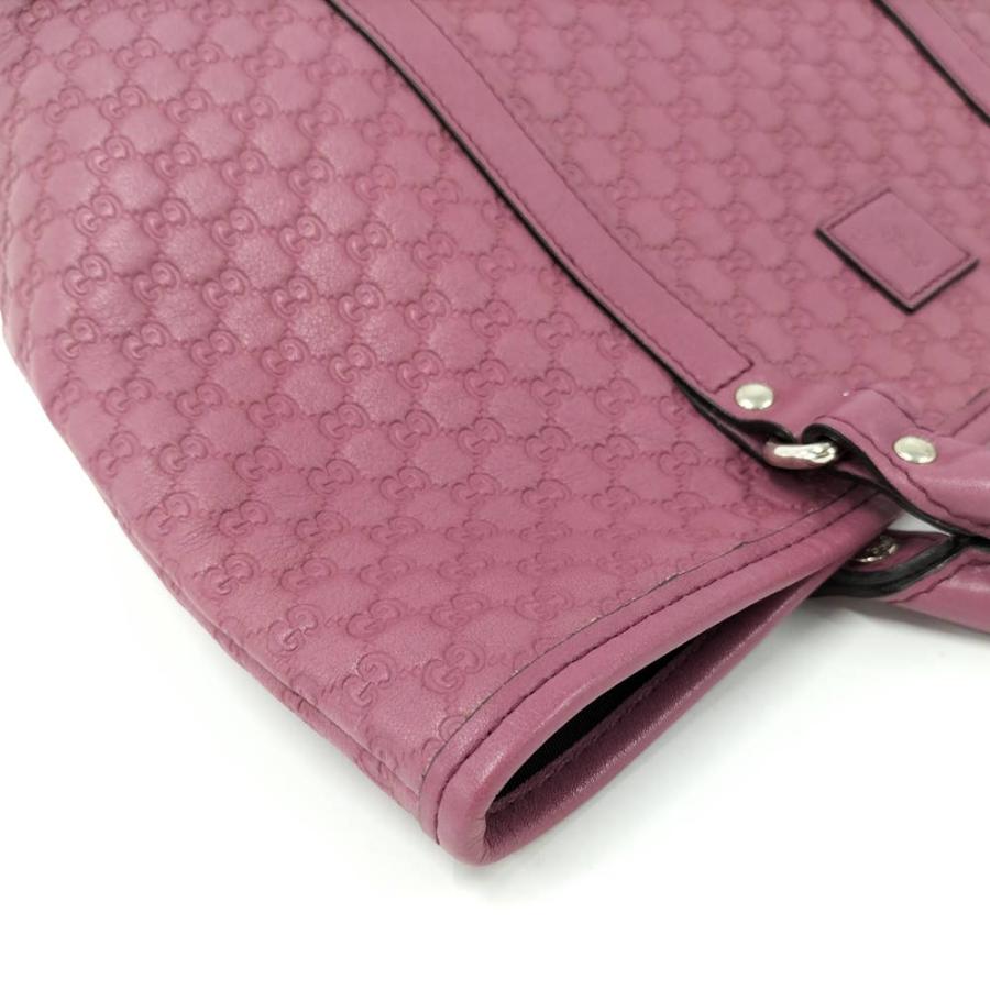 GUCCI（グッチ） トートバッグ マイクログッチシマ レザー パープル