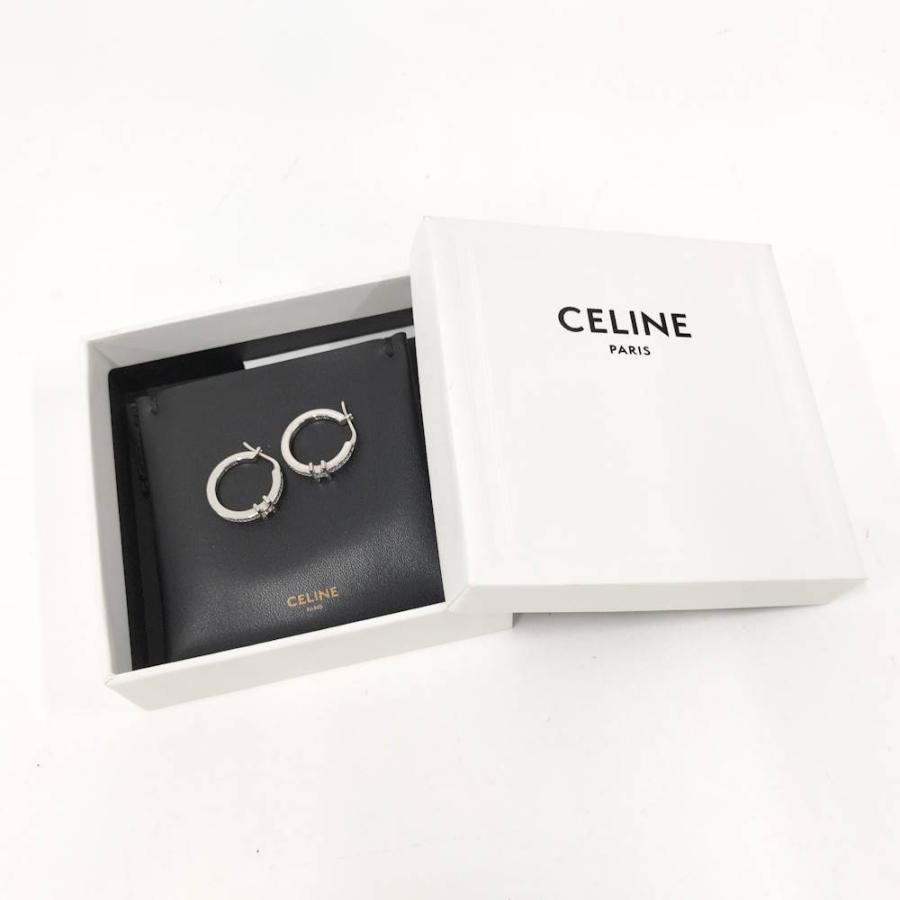 CELINE（セリーヌ） トリオンフ スパークル フープピアス 461BD6DZI