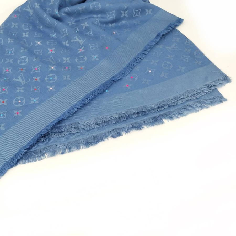 LOUIS VUITTON（ルイ・ヴィトン） ストール ウール シルク ブルー