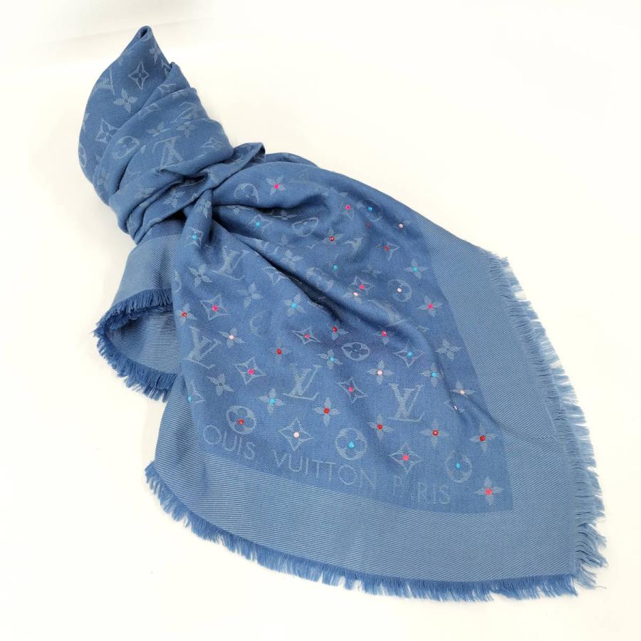 LOUIS VUITTON（ルイ・ヴィトン） ストール ウール シルク ブルー
