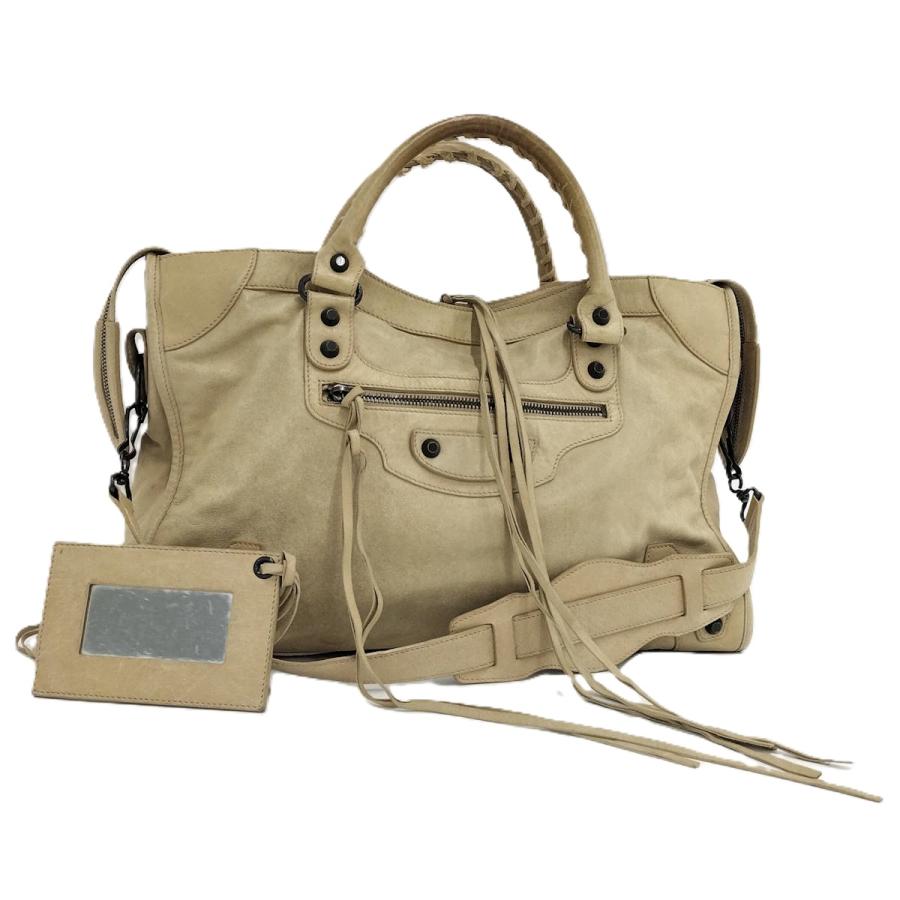 BALENCIAGA（バレンシアガ） ショルダーバッグ シティ レザー ベージュ