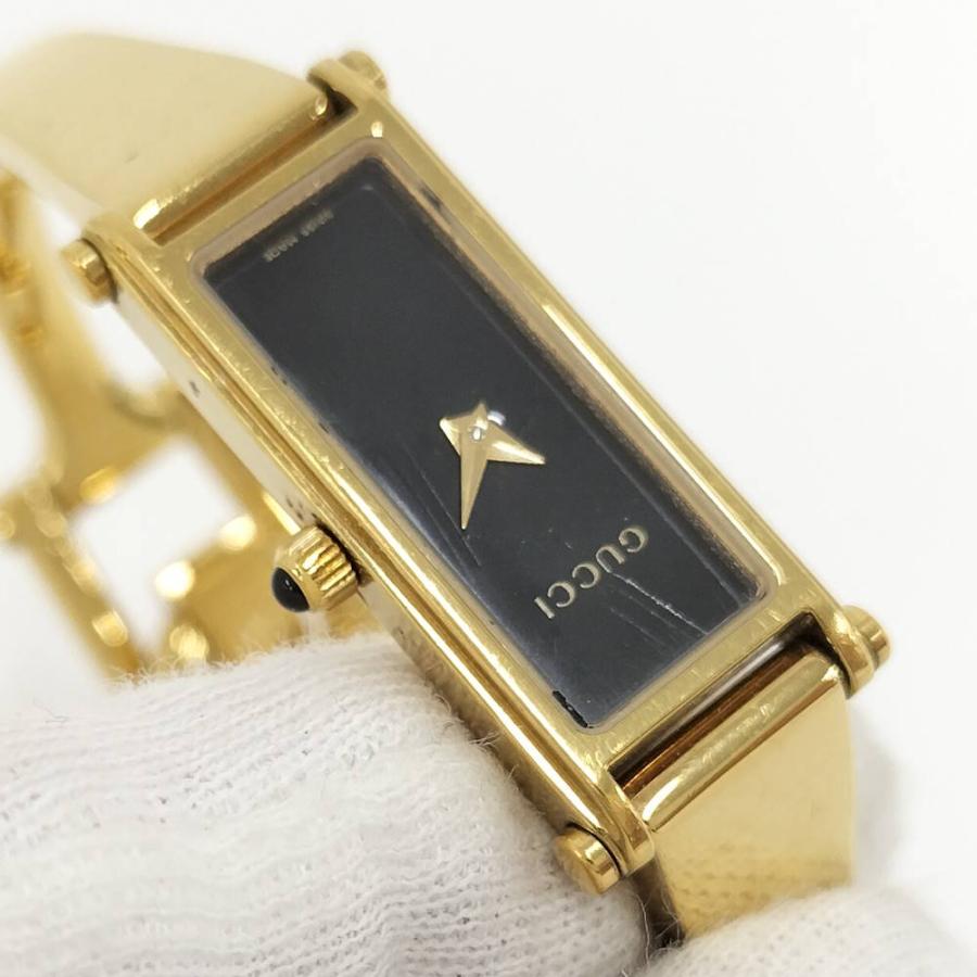 GUCCI（グッチ） 腕時計 SS GP クオーツ ブラック文字盤 1500L : JJ