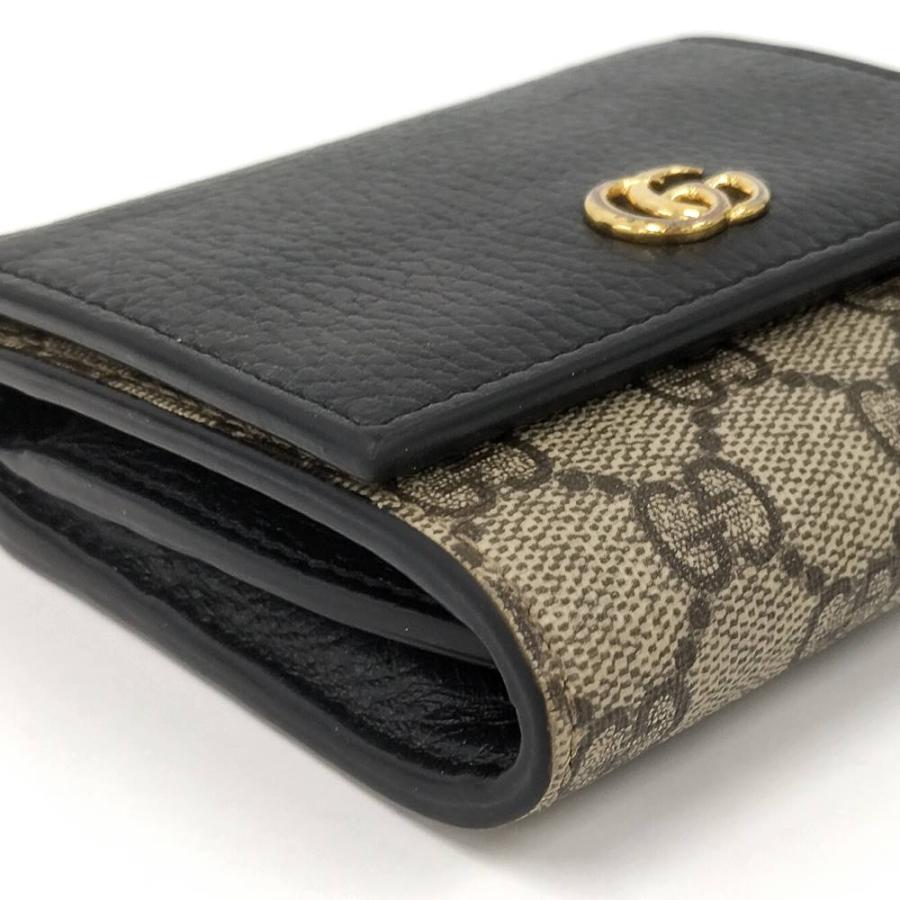 GUCCI（グッチ） GUCCI GGマーモント 三つ折り財布 レザー PVC