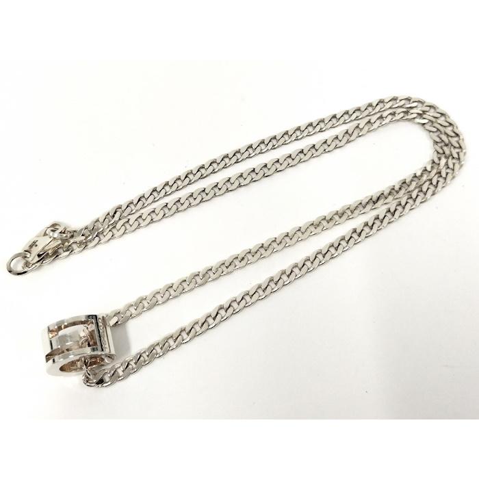GUCCI（グッチ） カットアウト Gリング ネックレス シルバー SV925 G