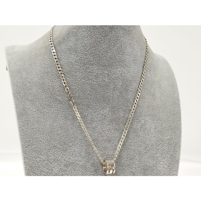 GUCCI（グッチ） カットアウト Gリング ネックレス シルバー SV925 G