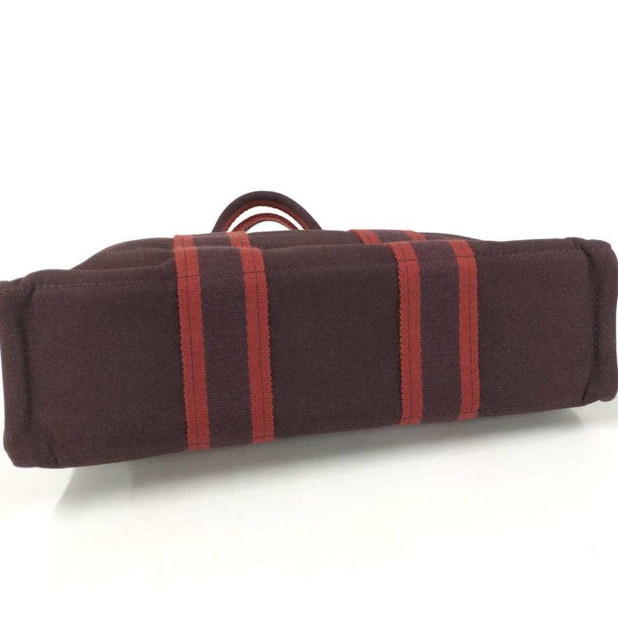 HERMES（エルメス） フールトゥPM ハンドバッグ キャンバス ブラウン