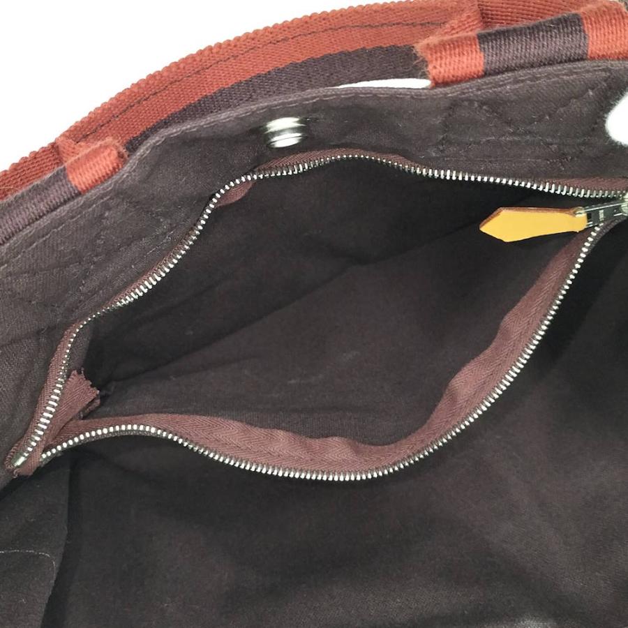 HERMES（エルメス） フールトゥPM ハンドバッグ キャンバス ブラウン