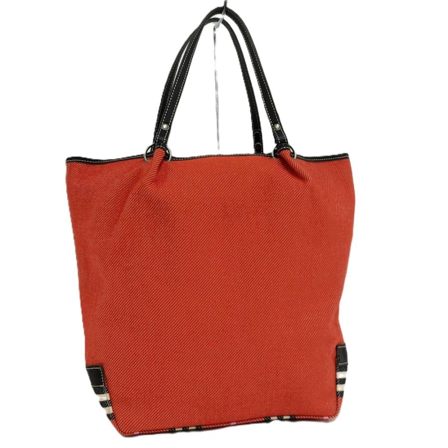 【美品】BURBERRY ブルーレーベル 本革 トートバッグ レッド リボン BURBERRY BLUE LABEL（バーバリーブルーレーベル） ブルーレーベル