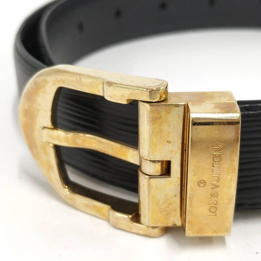 ルイヴィトン サンチュール クラシック エピ ブラック メンズ ベルト ゴールド LOUIS VUITTON（ルイ・ヴィトン） サンチュール・クラシック ベルト