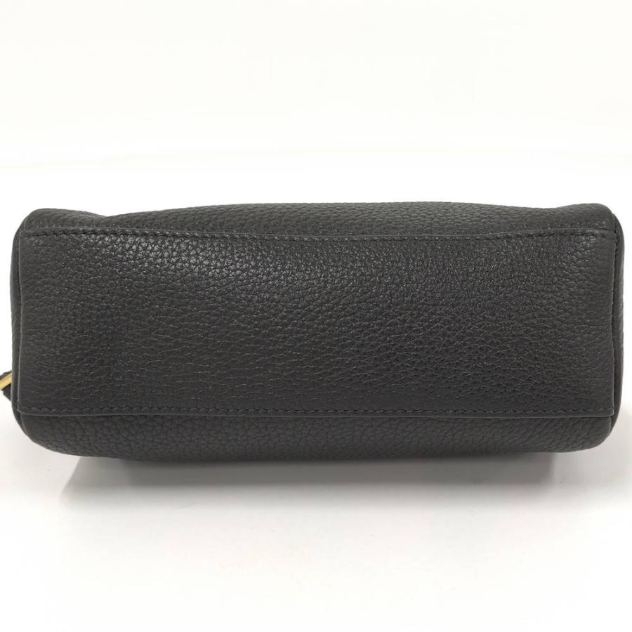PRADA（プラダ） PRADA VITELLO DAINO レザーポーチ ネロ 1ND004 : JJ