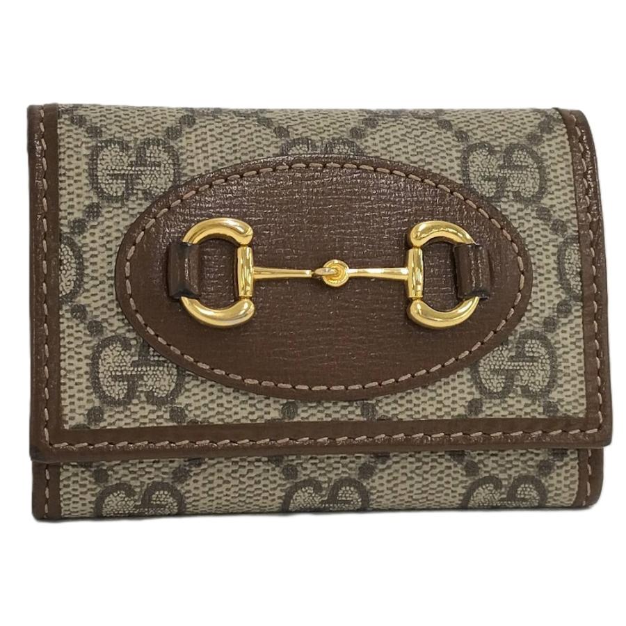 未使用 グッチ ホースビット キーケース GUCCI（グッチ） キーケース ホースビット ベージュ ブラウン 671785