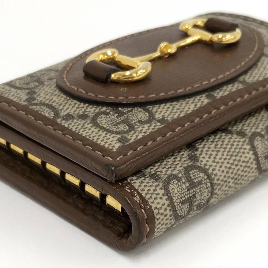 GUCCI（グッチ） キーケース ホースビット ベージュ ブラウン 671785