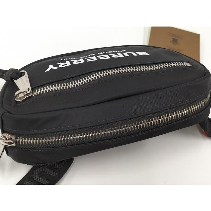 BURBERRY ウエストバック ナイロン ブラック BURBERRY バーバリー ボディバッグ ウエストバッグ ナイロン