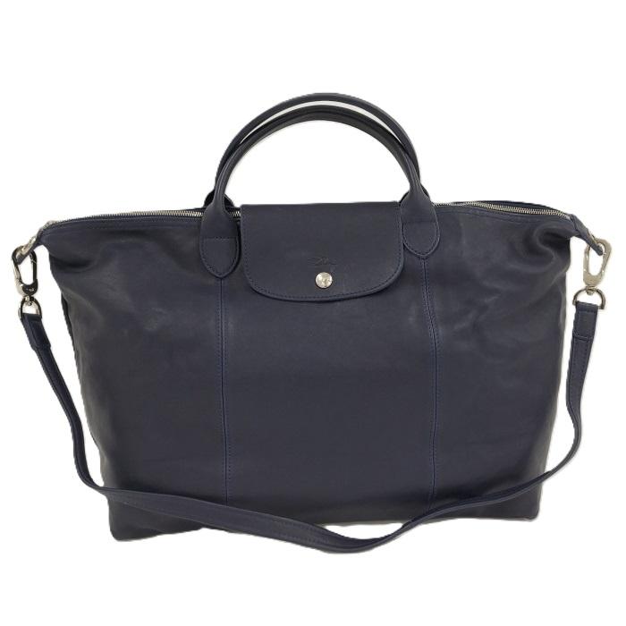 LONGCHAMP（ロンシャン） LONGCHAMP 2WAYバッグ レザー ネイビー : JJ