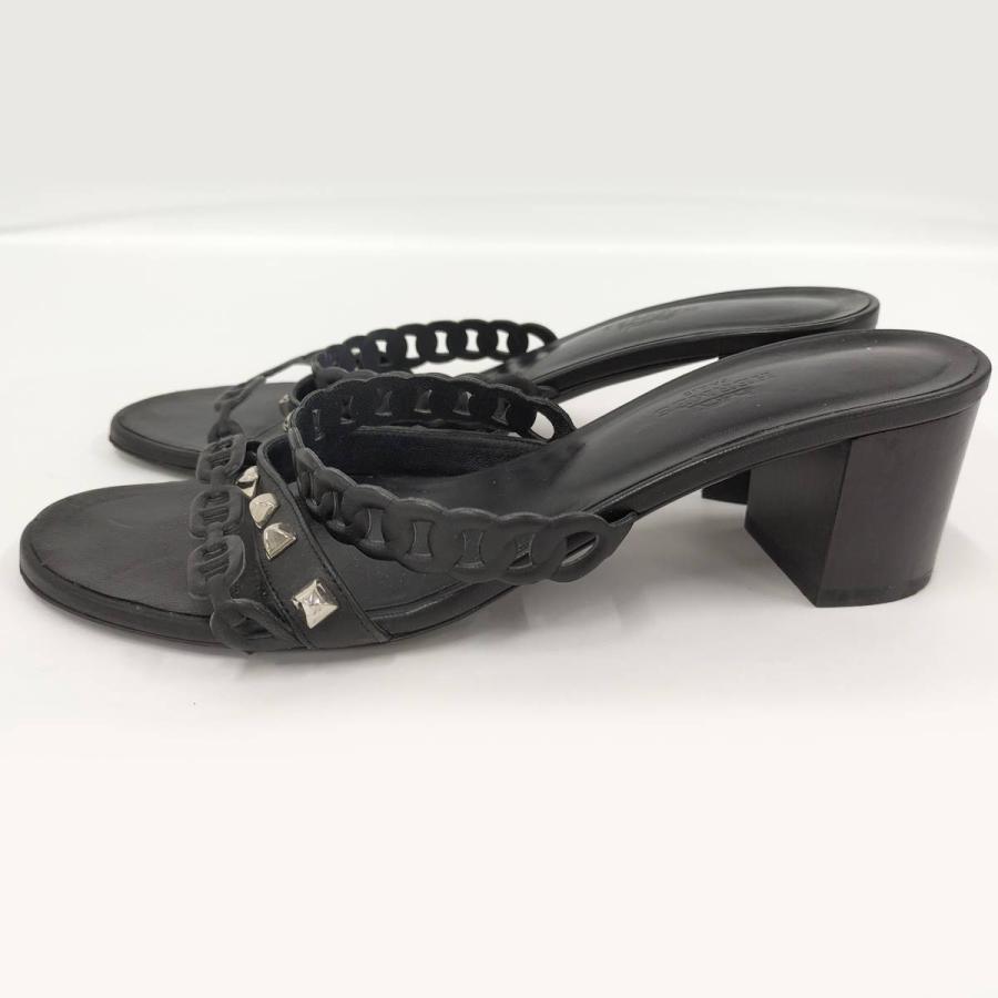 HERMES（エルメス） サンダル アジャッチオ シェーヌダンクル レザー